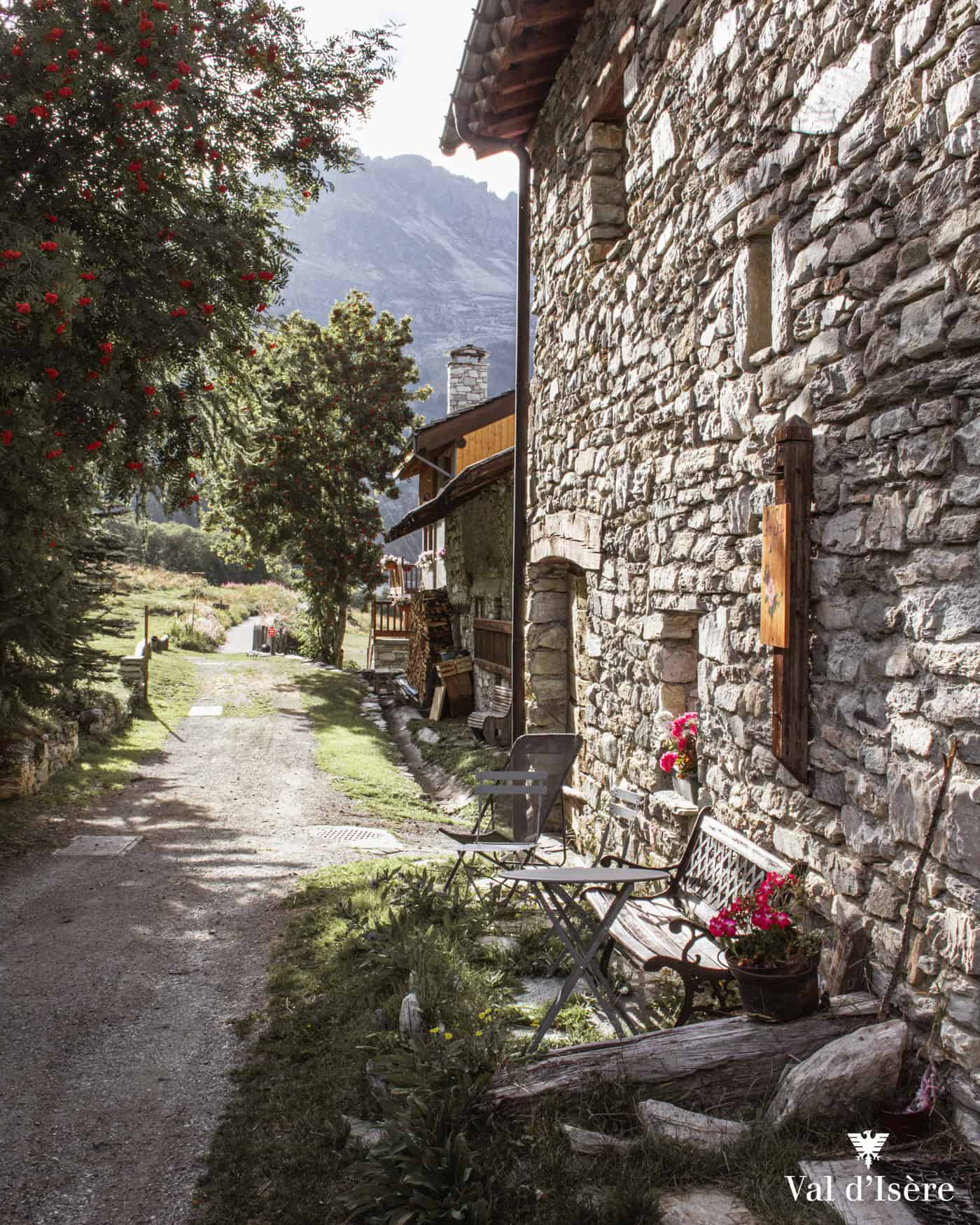 Une maison de pierres au coeur du village de Val d'Isère