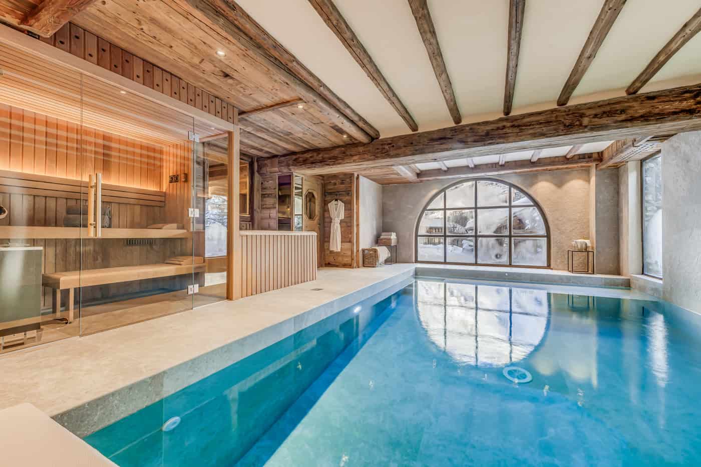 Chalet Le Rocher ‑ Piscine
