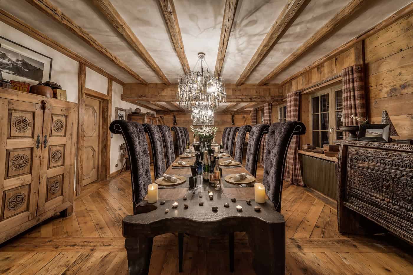 Chalet Le Rocher ‑ Salle à manger