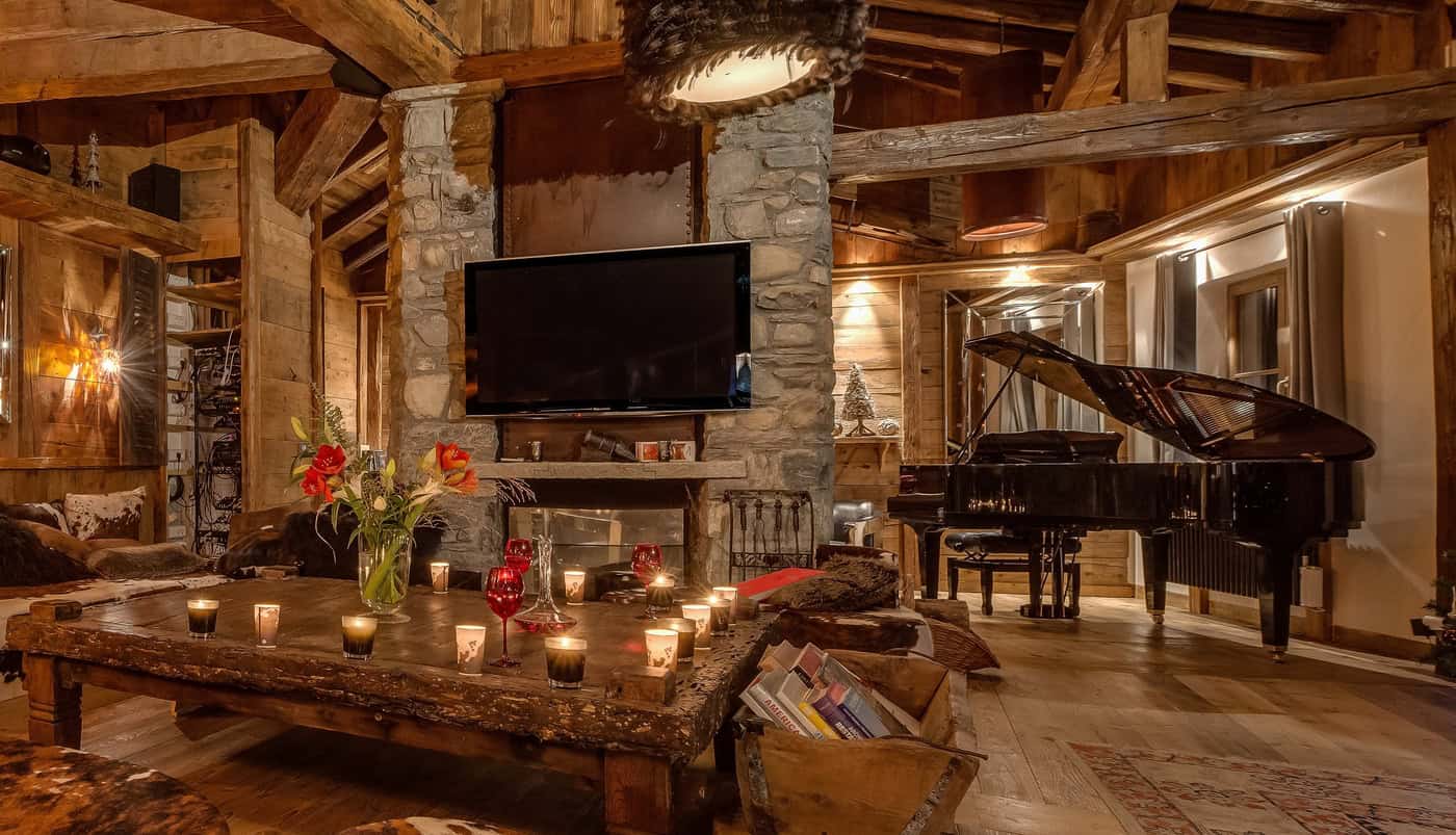 Chalet Lhotse ‑ Piano à queue dans le salon